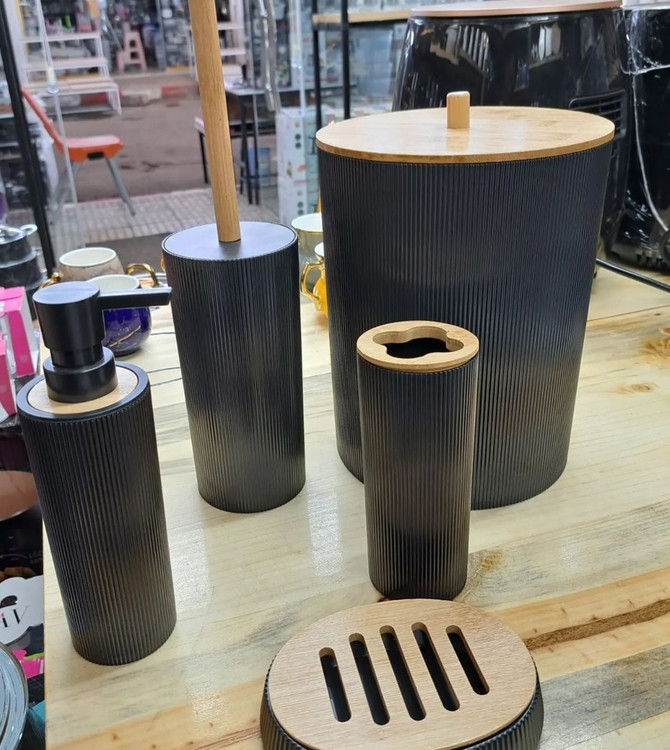 ست بهداشتی ۵ پارچه مشکی