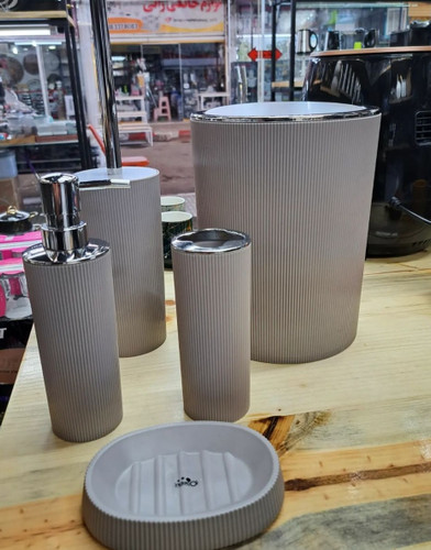 ست بهداشتی۵ تیکه رنگ نسکافه ای